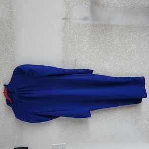 New blue long sleeves dress